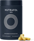 Nutrafol Men hair growth supplement for ages 18–49, with an open bottle, capsules and NSF Certified for Sport testing information. Shop Nutrafol Men Hair Growth Supplements for ages 18–49 at StyleMake India. Delivery in India with import duties included and Cash on Delivery (COD) available.  