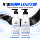StyleMake RLM Shampoo for gentle cleansing and RLM Hair Mask for softness and shine