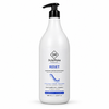 StyleMake Professional RESET 1000 mL pre-treatment clarifying shampoo in a white pump bottle, front view on white.