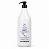 StyleMake Professional RESET 1000 mL pre-treatment clarifying shampoo in a white pump bottle, front view on white.