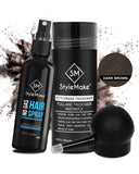 StyleMake Thickener Hair Fibers 28g + StyleMake Applicator For Men & Women