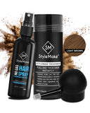 StyleMake Thickener Hair Fibers 28g + StyleMake Applicator For Men & Women