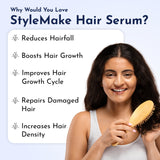 StyleMake Advanced Hair Regrowth Serum, BOOSTS HAIR GROWTH, REDUCEs HAIRFALL, StyleMake Rogaine, StyleMake Serum, StyleMake Thickener, StyleMake Hair Lock Spray, StyleMake hair fall serum for men and women, stylemake minoxidil, minoxidil for hair loss treatment
